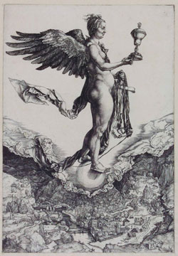 Albrecht Dürer Nemesis (Das große Glück), © Hessisches Landesmuseum Darmstadt