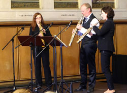 Trio Saxophonar. Foto: Diether v. Goddenthow