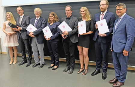 Preisträger des 1. Projektpreises: Medizin in einer globalisierten Welt. © Foto: Diether v. Goddenthow /Rhein-Main.Eurokuns