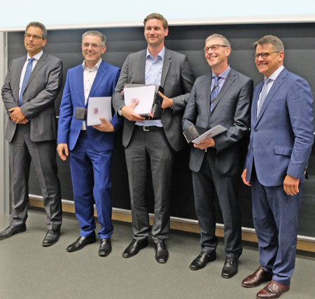 Preisträger des 2. Projektpreises Studierende planen für Studierende.© Foto: Diether v. Goddenthow /Rhein-Main.Eurokuns