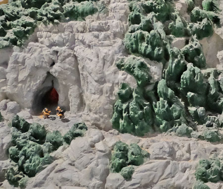 Modell der Steedener Höhlen bei Runkel an der Lahn.© Foto: Diether v. Goddenthow