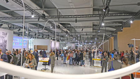Ehrengast-Pavillion Norwegen im Forum 1. OG der Frankfurter Buchmesse.© Foto: Diether v Goddenthow