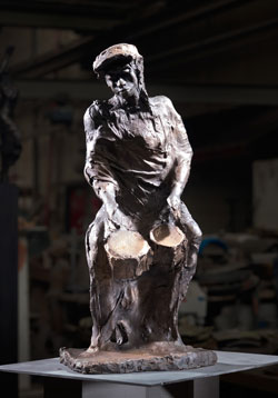 Trommler 10, 2021, Bronze, 48 cm Foto: Galerie Rother