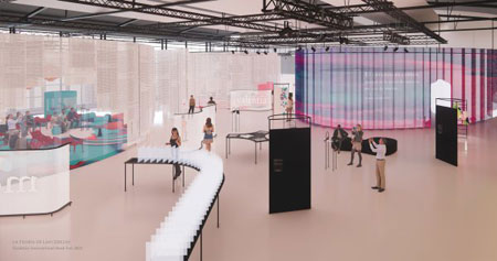 Der spanische Ehrengast-Pavillon wird in diesem Jahr von dem spanischen Architektur- und Designstudio ENORME aus Madrid gemeinsam mit dem Designteam Vitamin gestaltet. Copyright: ENORME Madrid