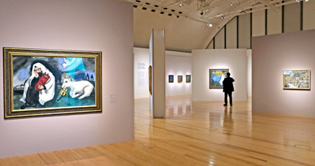Chagall. Welt in Aufruhr, Ausstellungsansicht, © Schirn Kunsthalle Frankfurt  2022 © Foto: Diether von Goddenthow