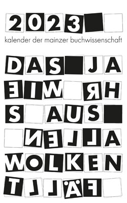 Deckblatt des Typografischen Kalenders © Mainzer Buchwissenschaft der JGU Mainz 