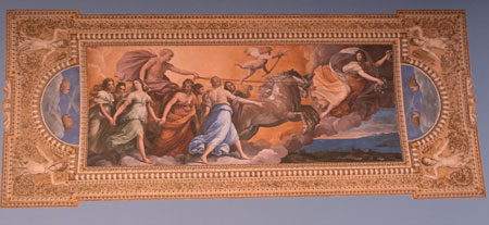 Guido Reni - Aurora- Fresko im Casino des Palazzo Pallavicini Rospigliosi, Rom. © Foto: Diether von Goddenthow 