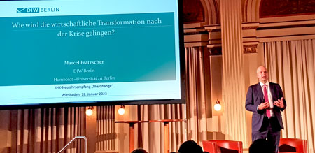 Keynote-Speaker  Prof. Dr. Marcel Fratzscher,  Präsident des Deutschen Instituts der Wirtschaft (DIW) Berlin. © Foto Diether von Goddenthow