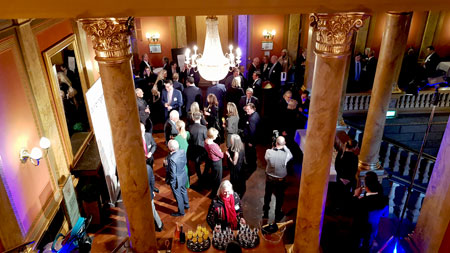 Impression vom Neujahrsempfang der IHK Wiesbaden im Foyer des Casino-Gesellschaft. © Foto Diether von Goddenthow