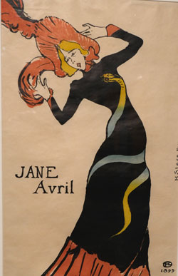 Henri Toulouse-Lautrec Plakat für die Tänzerin Jane Avril-1899 © Foto Diether von Goddenthow