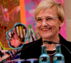 Cathrin Ehrlich, seit 10 Jahren Leiterin des Deutschen Fernsehkrimi-Festivals.© Foto Diether von Goddenthow 