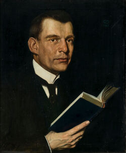 Oskar Zwintscher, Porträt Dr. Ferdinand Gregori, 1907 © Museum Wiesbaden. Foto: Museum Wiesbaden/Bernd Fickert