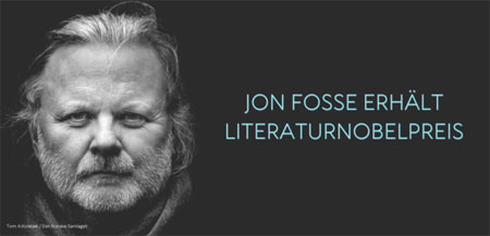 John Fosse erhält den Literaturnobelpreis 2023 © Tom A.Kolstad / Det Norske Samlaget
